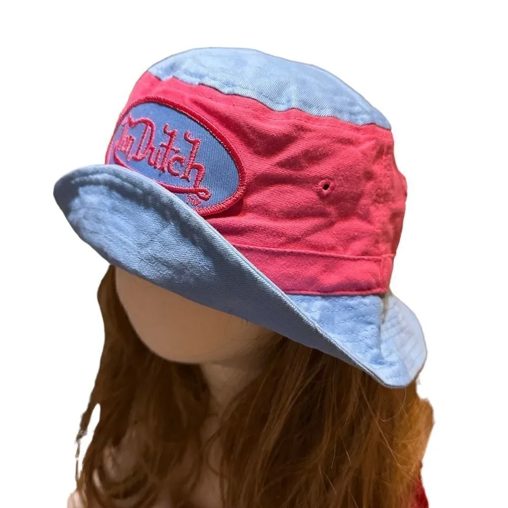 Vintage Von Dutch Bucket Fisherman Youth/Kids Hat Y2K